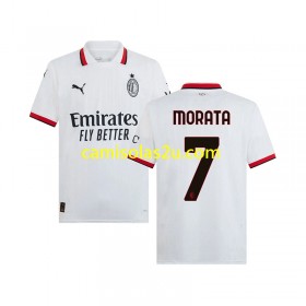 Camisolas de futebol AC Milan Morata 7 Equipamento Alternativa 2024/25 Manga Curta